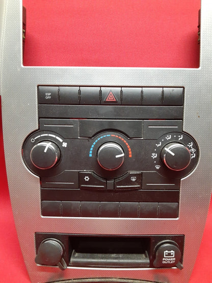 08 09 10 Mopar Jeep Grand Cherokee/Commander HVAC Climate Control W/ Dash Bezel