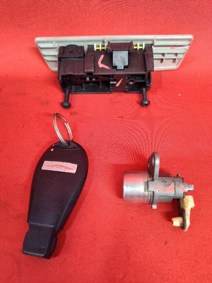 2008-2010 Chrysler Town & Country Ignition Lock Switch Door Cylinder Key SET