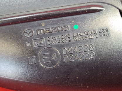 2014-2016 Mazda3 LEFT DRIVER Door Mirror Heated Blind Turn JAPAN 41V Soul Red