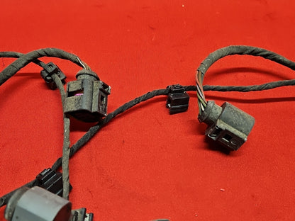 2007 2008 Audi Rear Bumper Wiring Harness w/ Parking Sensors LY7W Light Silver