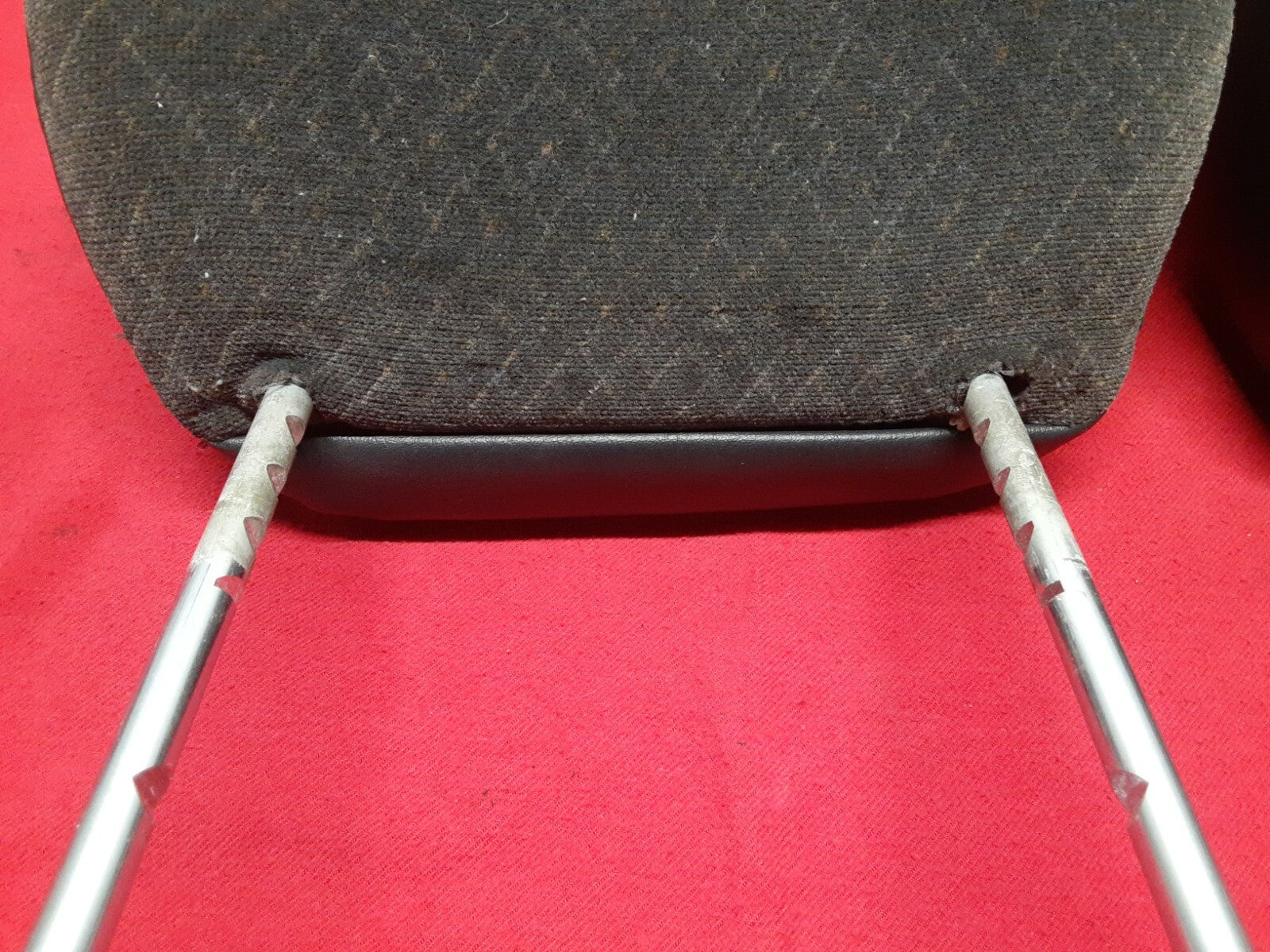 2002 2003 2004 Jeep Liberty Front Headrest SET Dark Slate Gray LEATHER BACKING