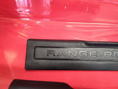 2015-2019 Range Rover Evoque Front Lower Door Scuff Sill Kick Plate Black Ebony