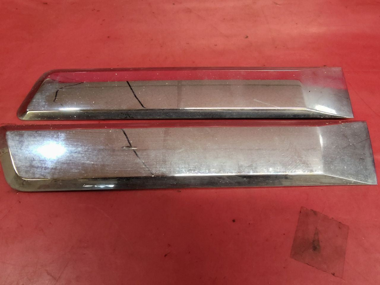 2008-2012 Jeep Liberty Exterior Door Panel Silver Chrome Trim Molding Strip Set