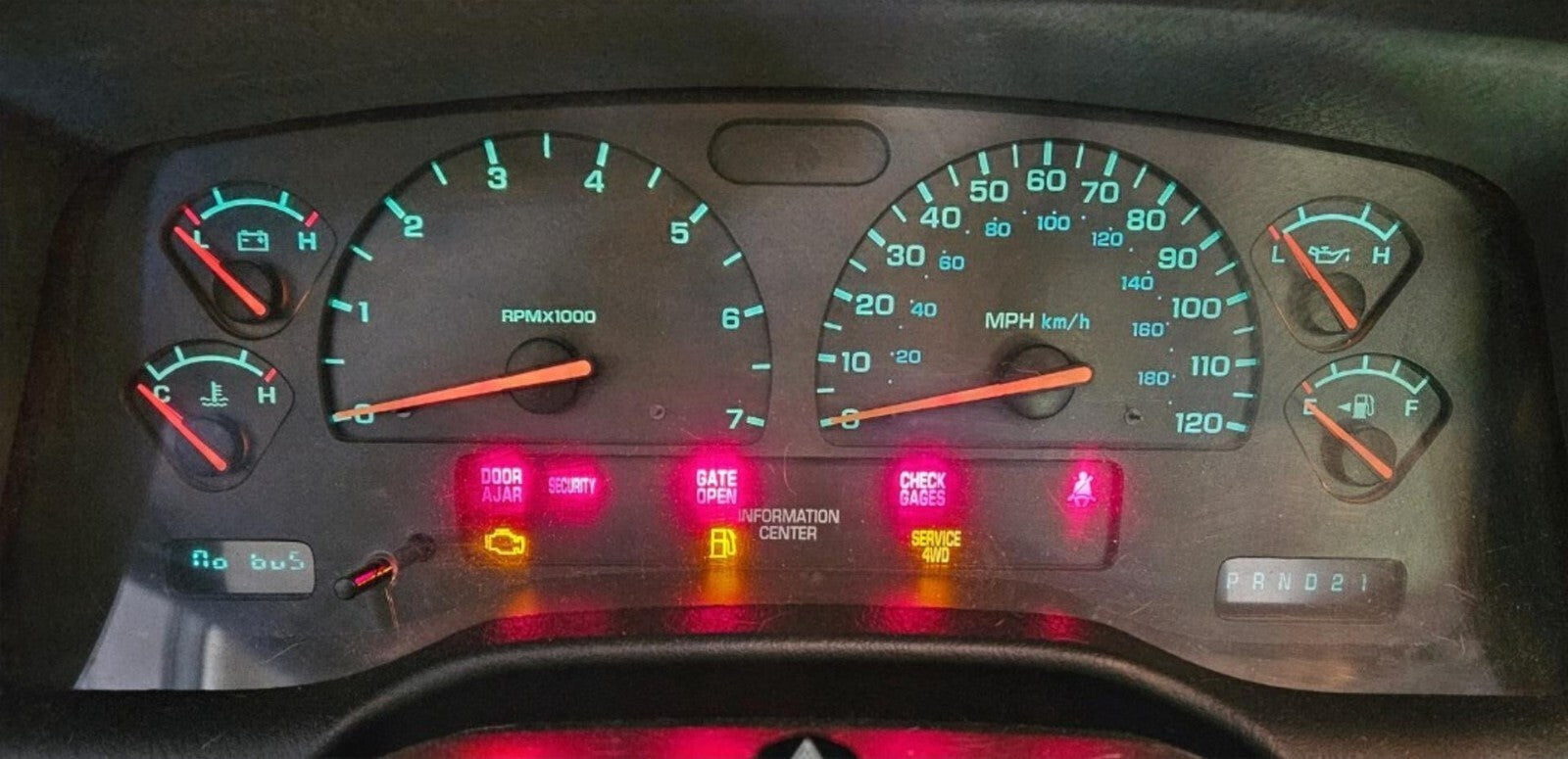 2001 - 2003 Dodge Durango Speedometer Instrument Cluster P56045646AD