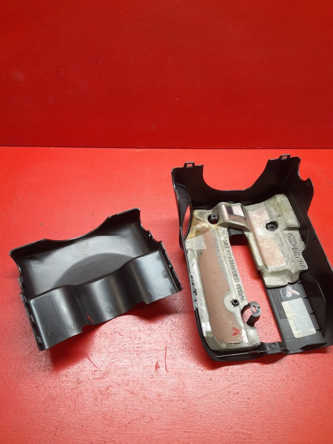 2005-2009 Land Rover LR3 Steering Column Shroud Cover Upper Lower Set Black