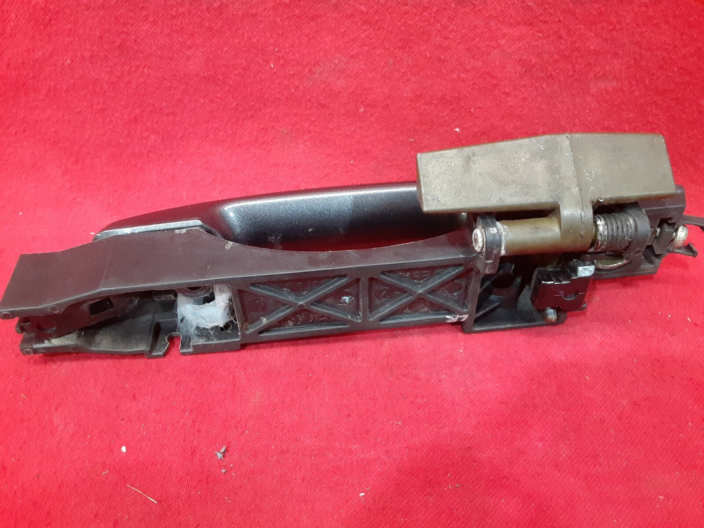2004 - 2008 Nissan Maxima Rear Left / Driver Side Door Handle - Smoke Metallic