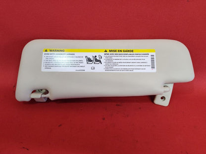 2012-2019 Fiat 500 RIGHT PASSENGER Sun Visor Shade w/ Clip Beige Vinyl
