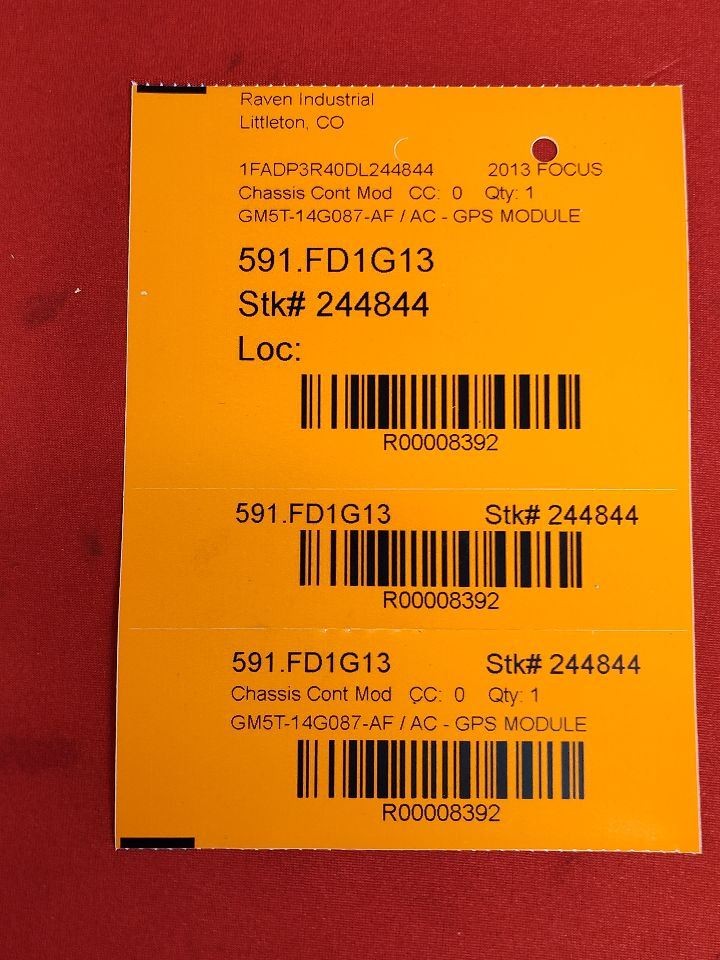 2012-2018 Ford Focus GPS Telematics Control Module GM5T-14G087-AF / AC