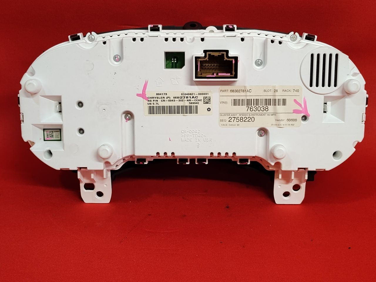 2017 Dodge Durango Citadel 5.7L V8 Speedometer Instrument Cluster 68302781AC