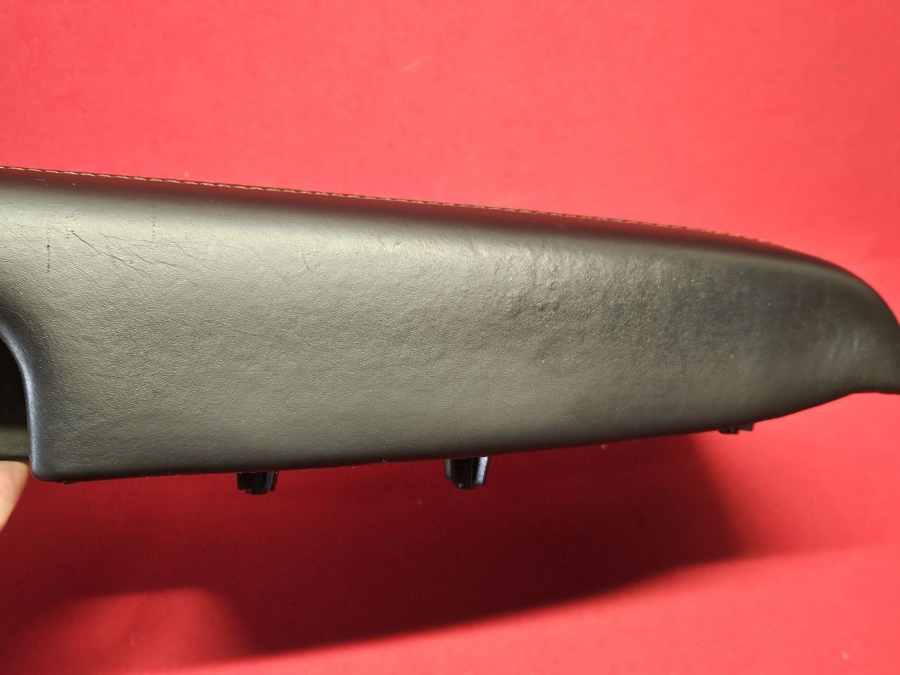 2015-2017 Dodge Durango R/T Left Driver FRONT Door Armrest Leather RED STITCH