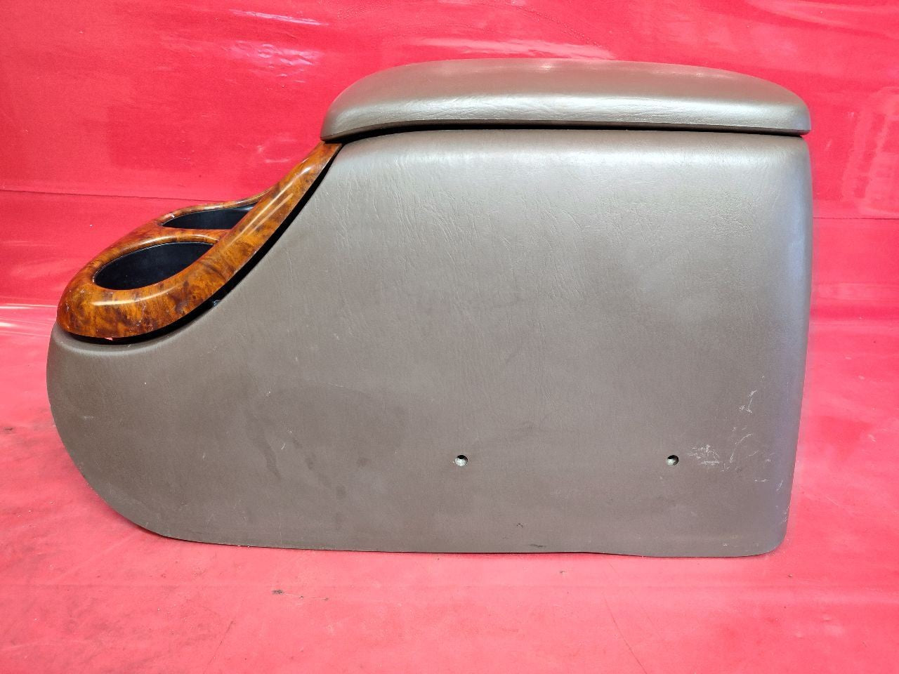 2000-2004 Toyota Tundra Base/SR5 Center Console Woodgrain Tan w/ Armrest Lid