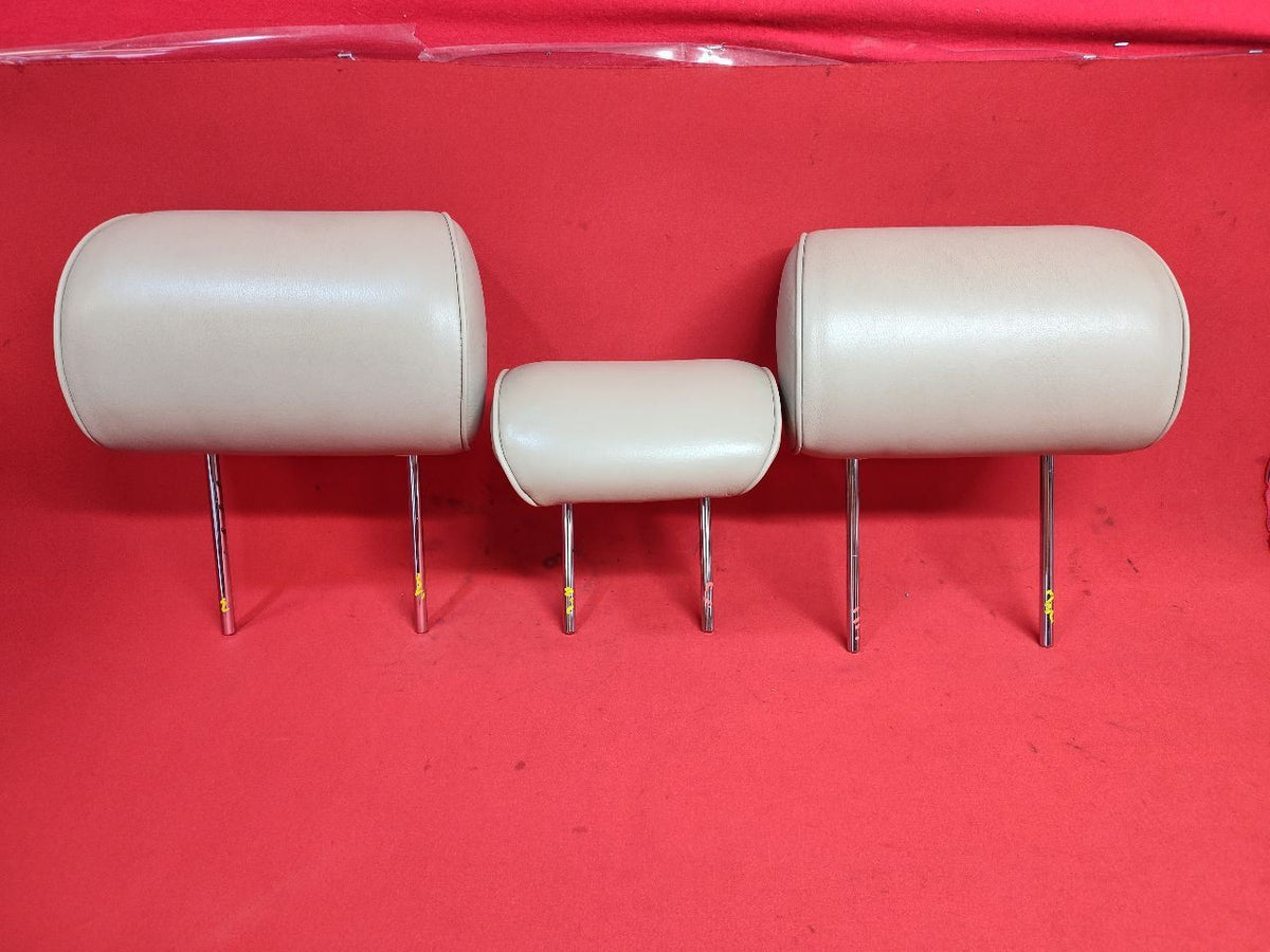 2002-2005 Lexus GS300 GS430 Rear Bench Seat Headrest Set w/ Leather IVORY