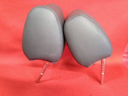 2013-2016 Chevy Spark FRONT Seat Left Right Headrest Set PVC Leather Dark Pewter