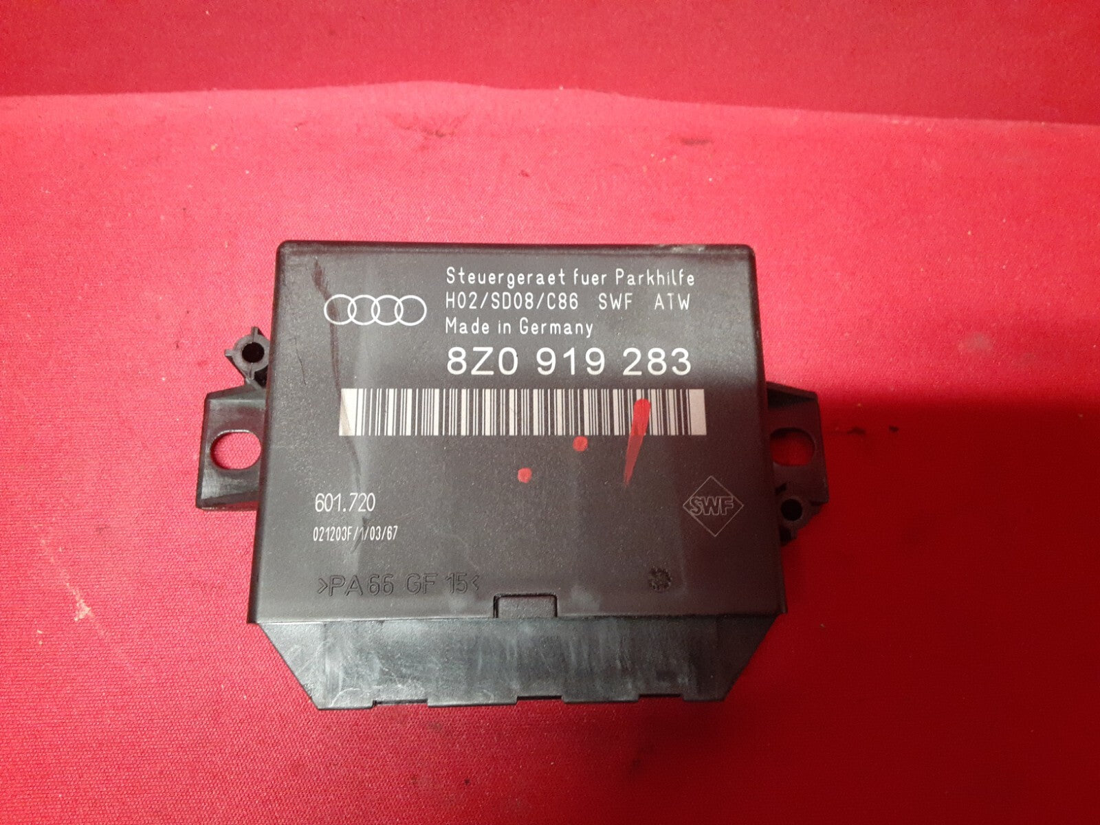 2000 - 2005 Audi Reverse Parking Sense Aid Control Module Unit 8Z0-919-283