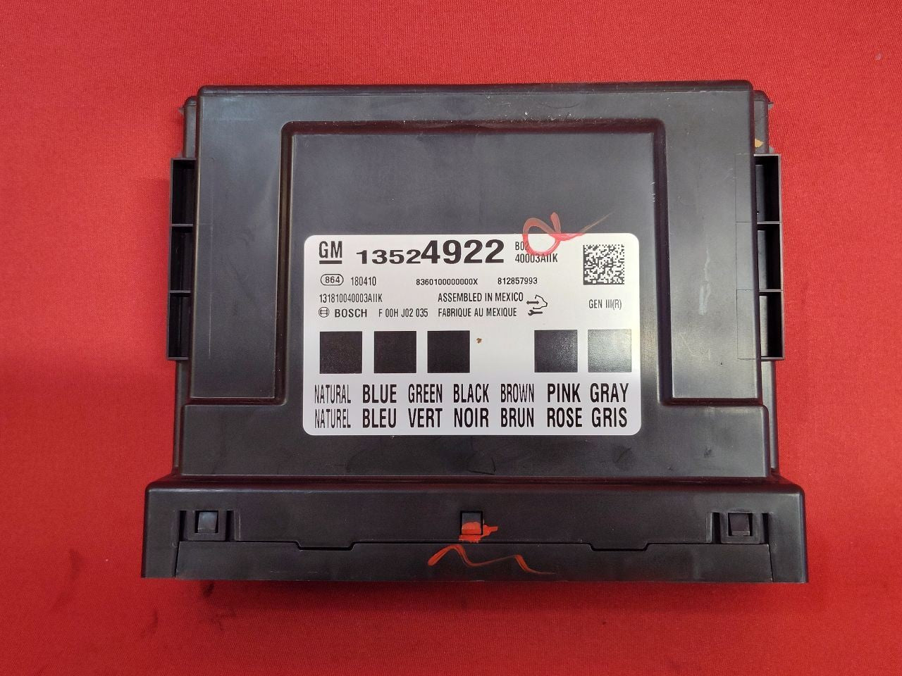 2018-2020 Chevy Buick GMC Cadillac Body Control Module BCM BCU Stamped GEN III R
