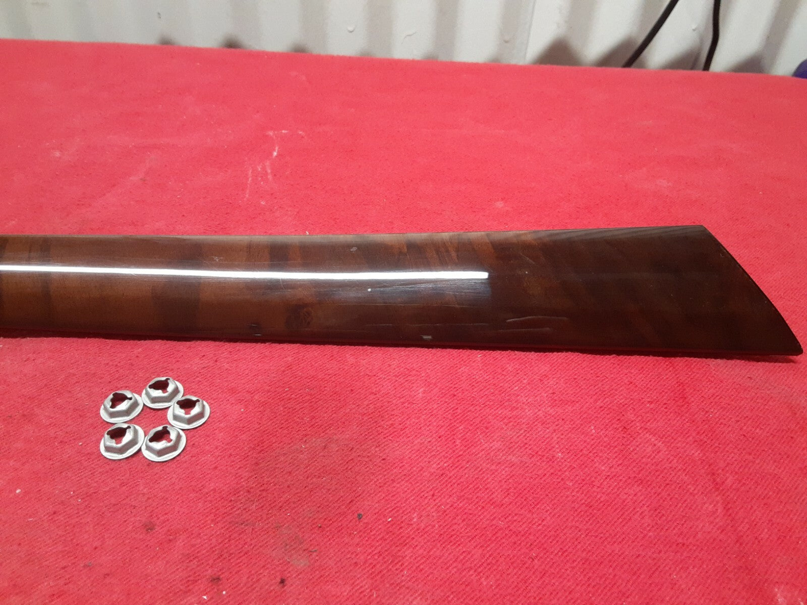 2012 2013 2014 Mercedes C250 C300 C350 LEFT REAR Door Trim Molding Burr Walnut