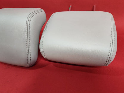 2012-2014 Ford Focus REAR Left Right Center Seat Headrests Medium Stone LEATHER