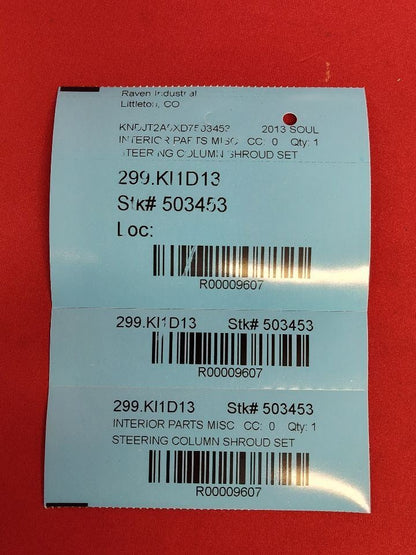 2011-2013 Kia Soul CONVENTIONAL Key-Turn Ignition Steering Column Collar Shroud