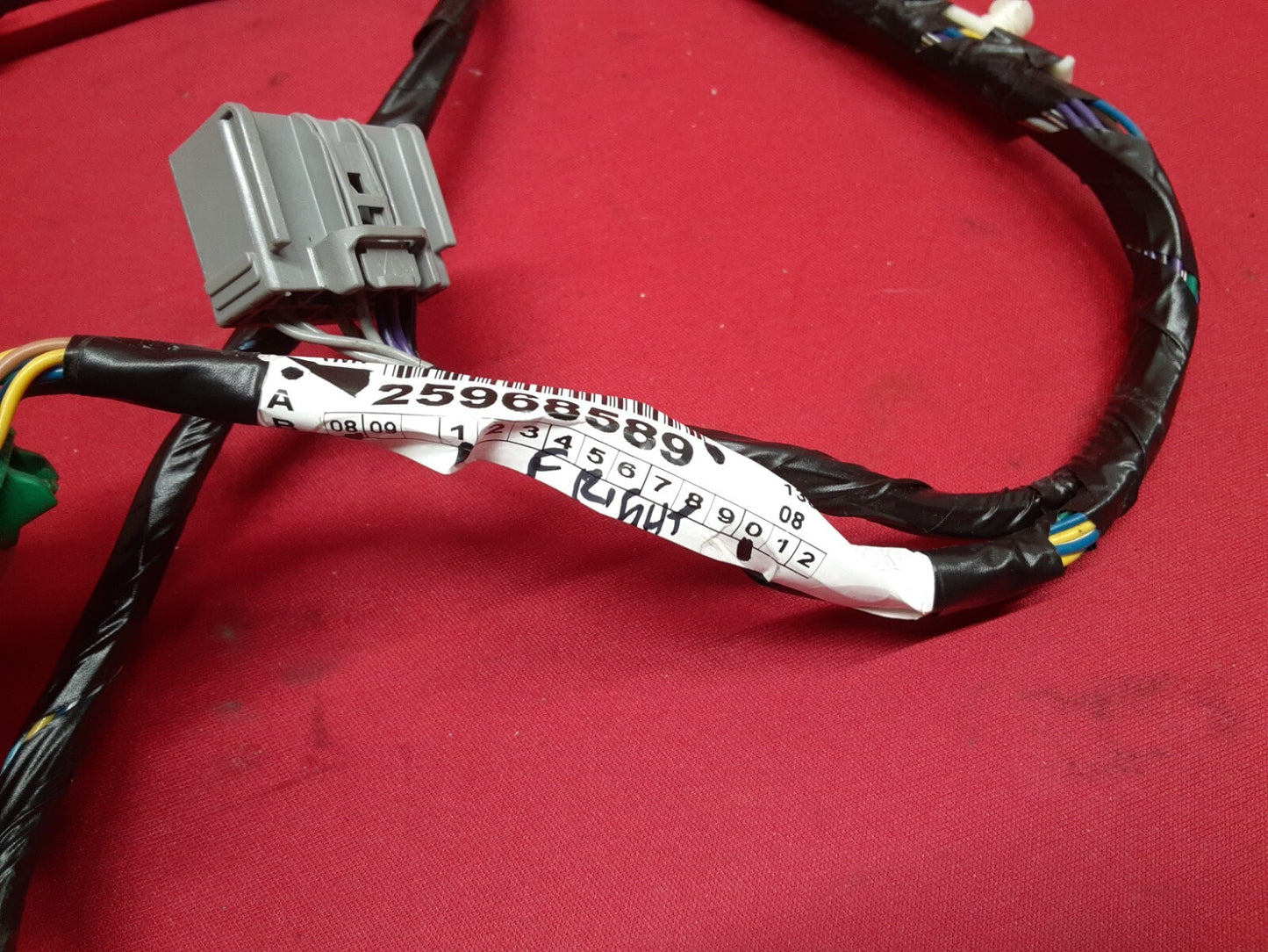 2009 Buick Enclave RIGHT PASSENGER FRONT Door Wiring Harness 25968589