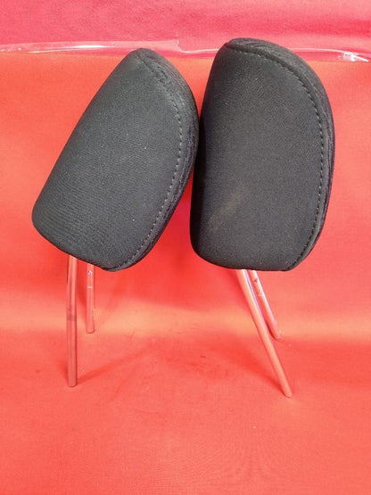 2011 2012 Subaru Outback / Legacy FRONT Seat Headrest Set Black Patterned Cloth