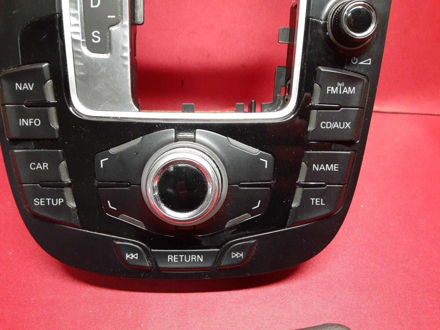 2009 Audi A4 Quattro Gear Shift Audio Nav Control Assembly w/ Knob *READ*