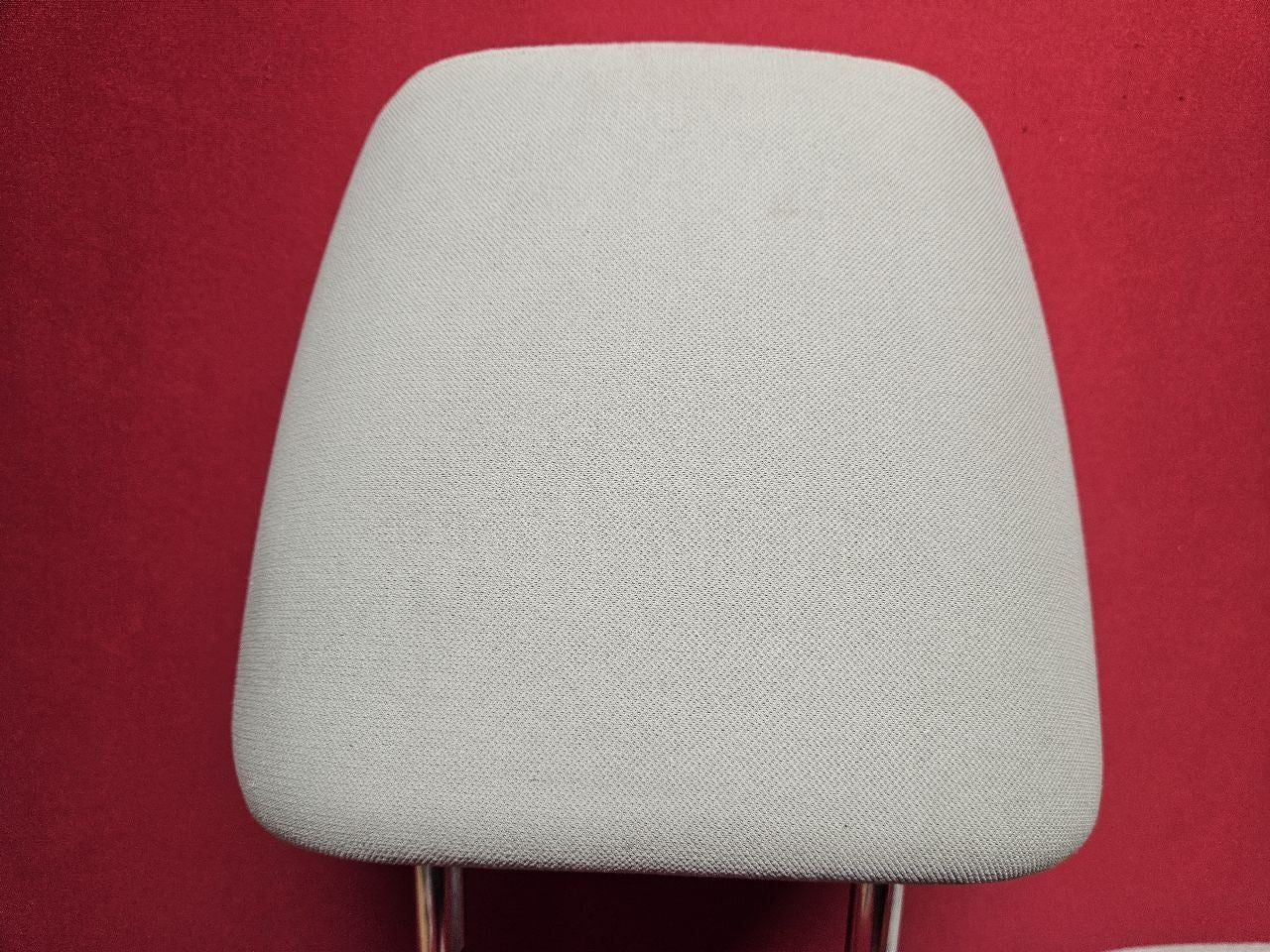 2011 2012 Subaru Outback / Legacy FRONT Seat Headrest Set Ivory Patterned Cloth