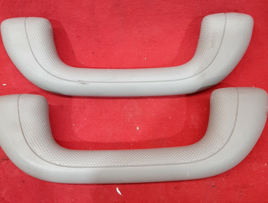 2003 Subaru Outback Legacy Grab Handles Set of 2 Grey Plastic Textured