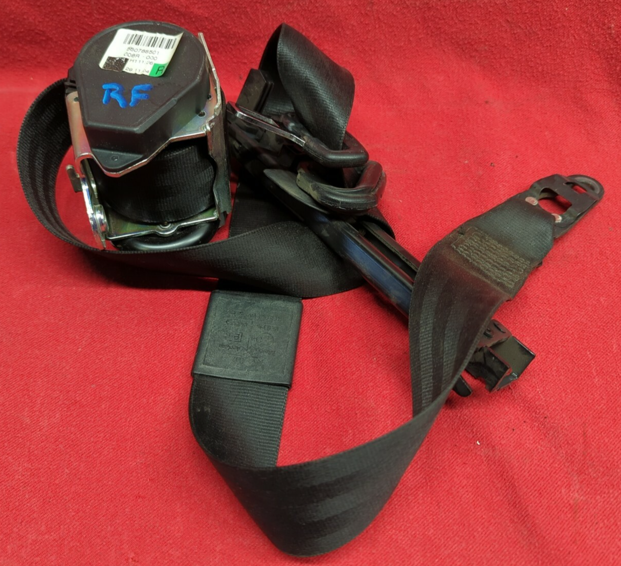 2002 - 2008 Audi S4 RS4 A4 & Quattro FRONT RIGHT PASSENGER Seat Belt Black