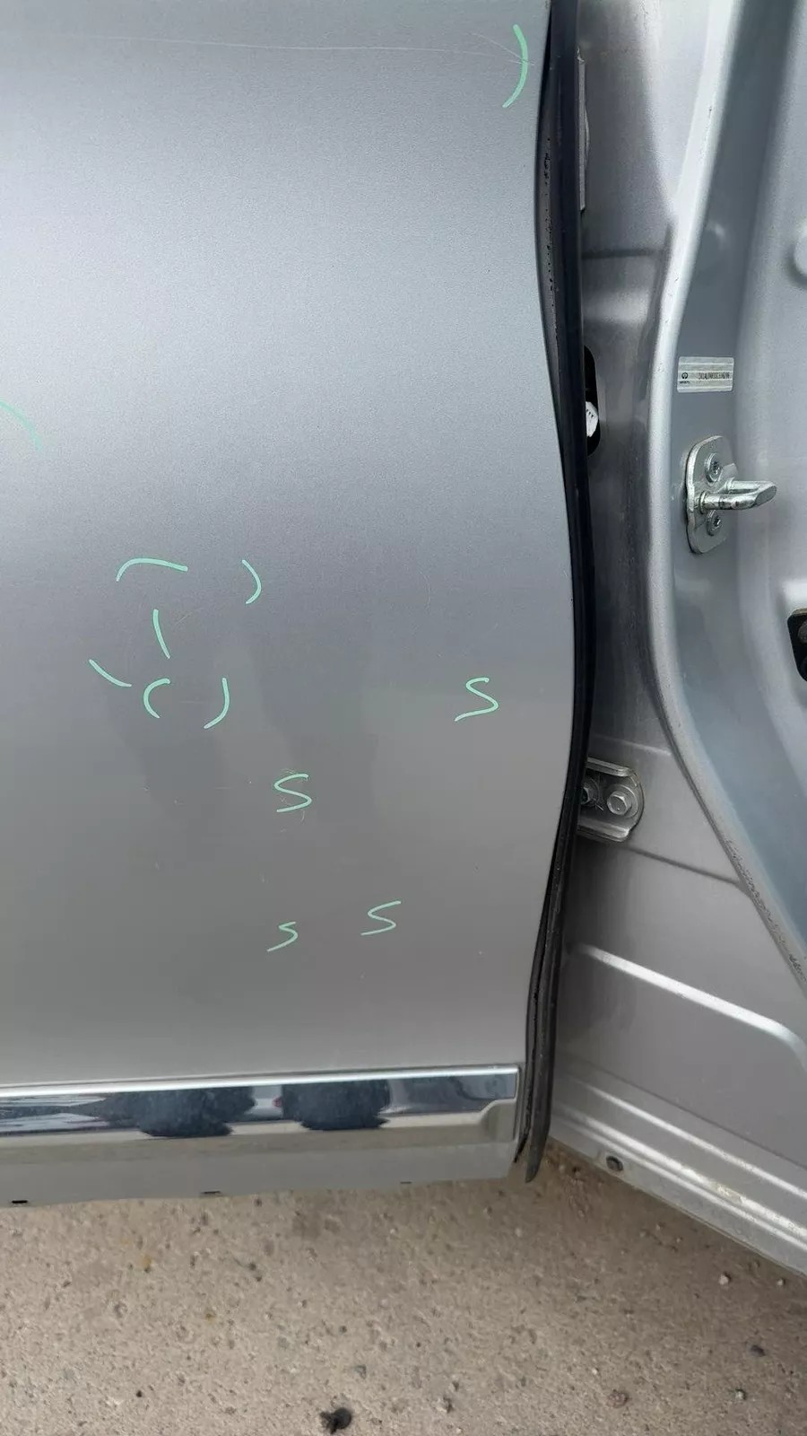 2013 Infiniti JX35 Right Rear Passenger Door K23 Brilliant Silver - Used Grade B