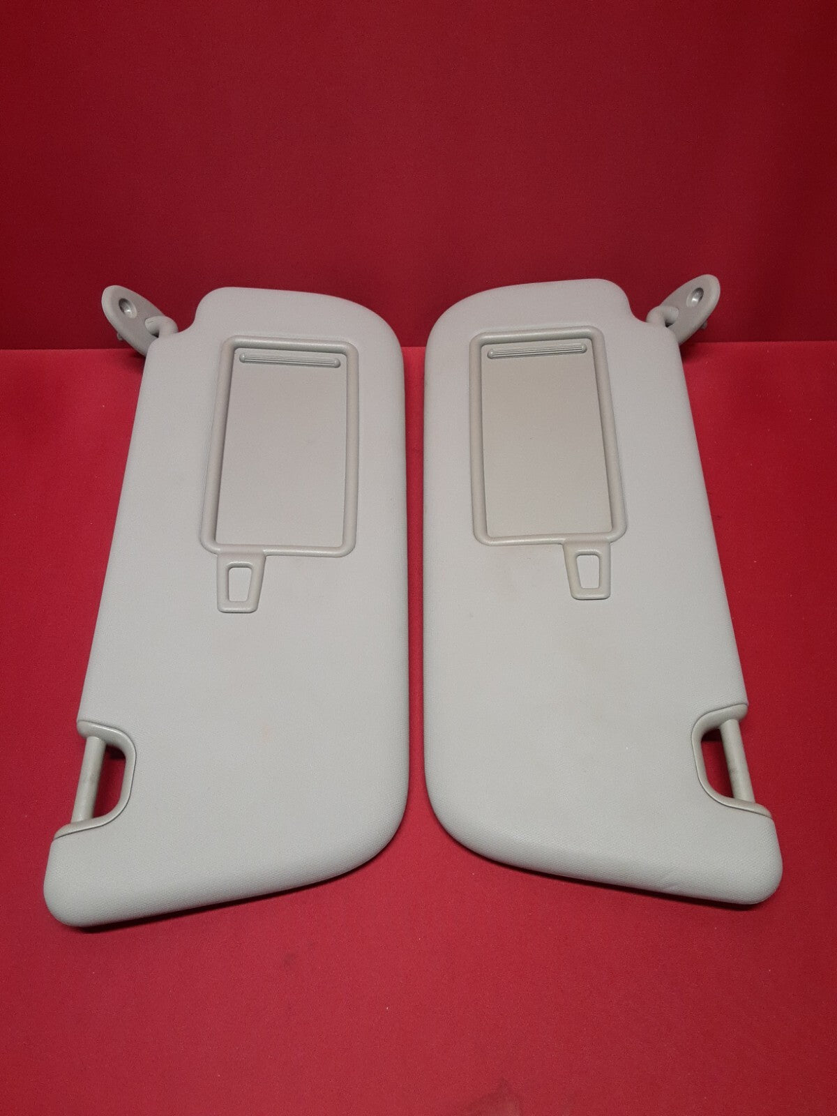 2014 - 2018 Kia Soul Right Left Sun Visor Windshield Shade SET Grey w/ Mirror