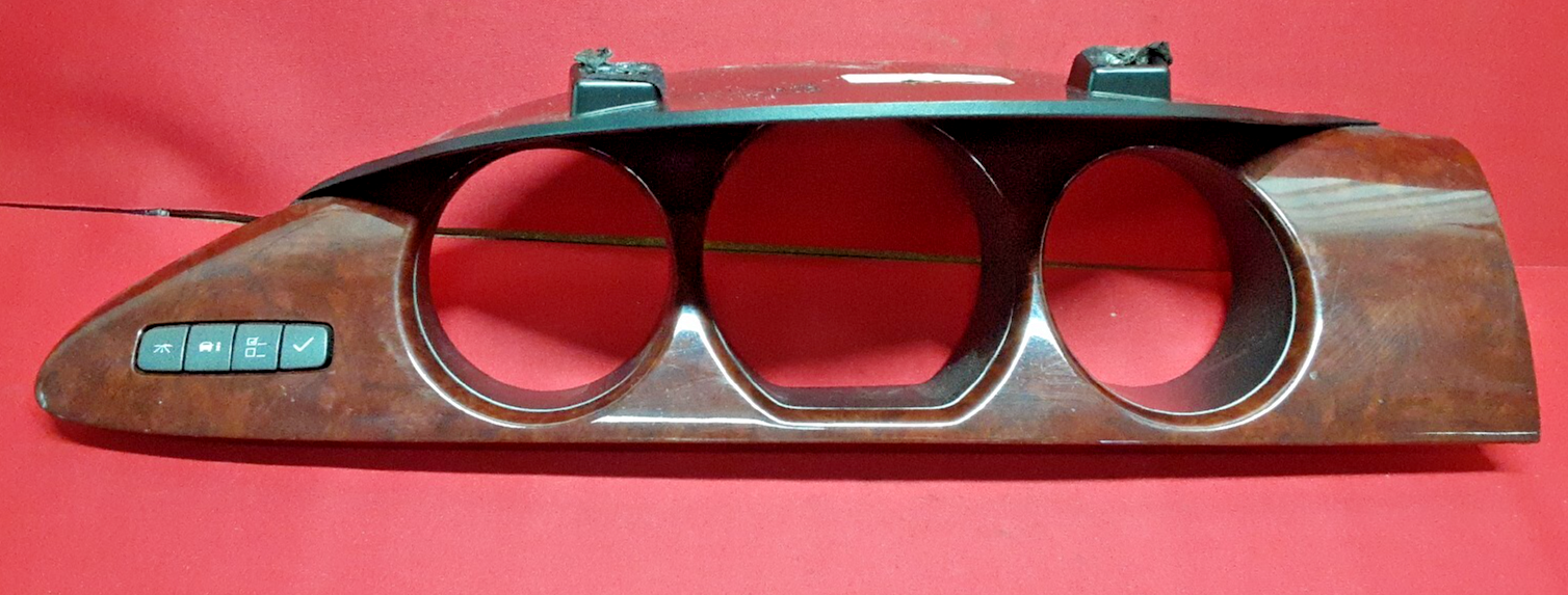 2006 - 2011 Buick Lucerne Speedometer Cluster Bezel Trim Woodgrain 25769507