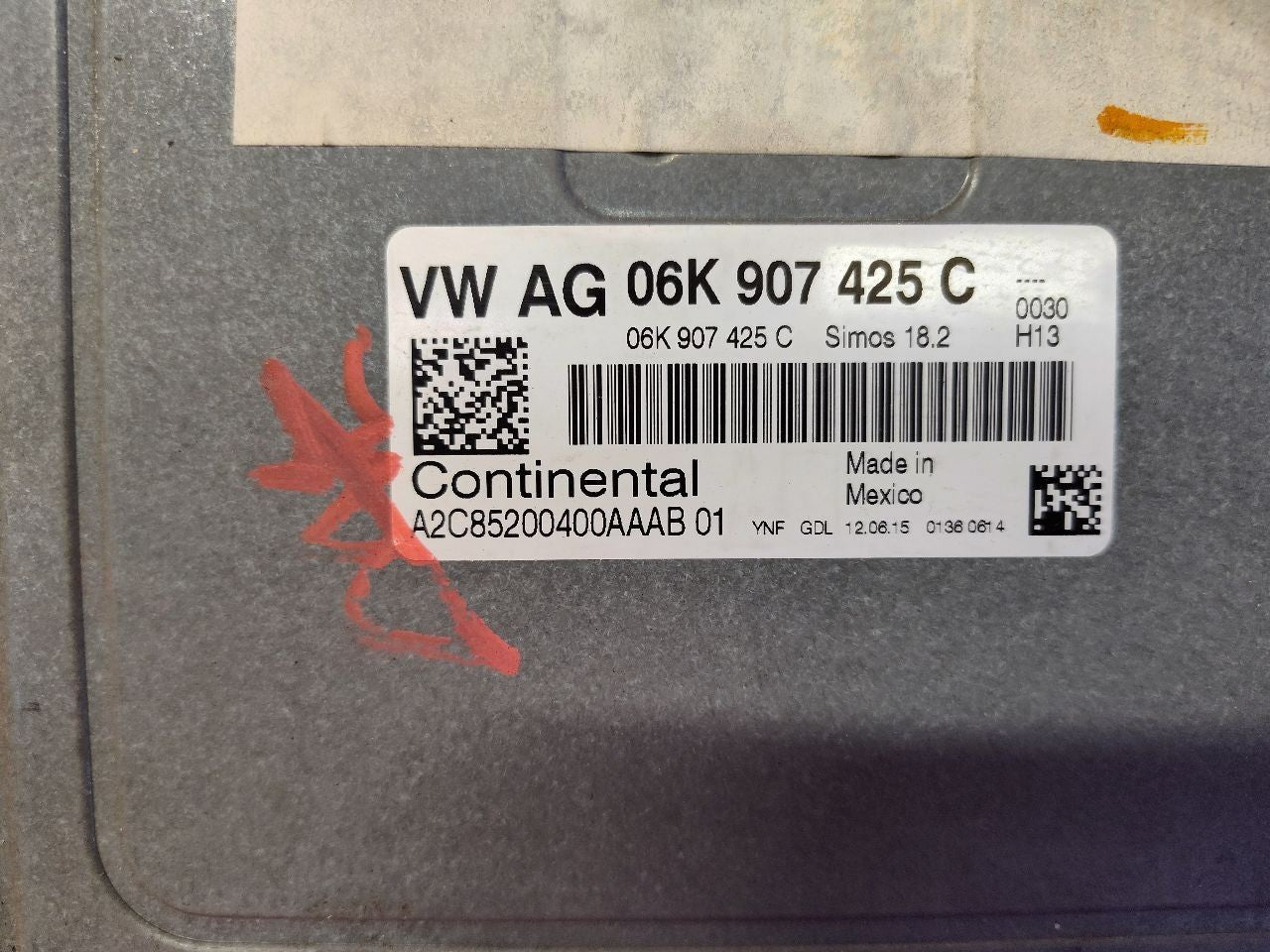 2015 2016 VW Volkswagen Jetta Engine Control Module ECM ECU   06K-907-425-C