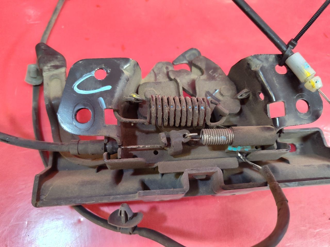 2015-2017 Hyundai Sonata Hood Latch Lock Actuator w/ Release Cable Set