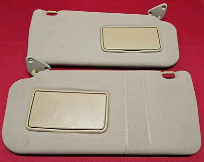 2001 - 2005 Mitsubishi Montero LEFT & RIGHT Sunvisor Shade SET Beige Basic Vinyl