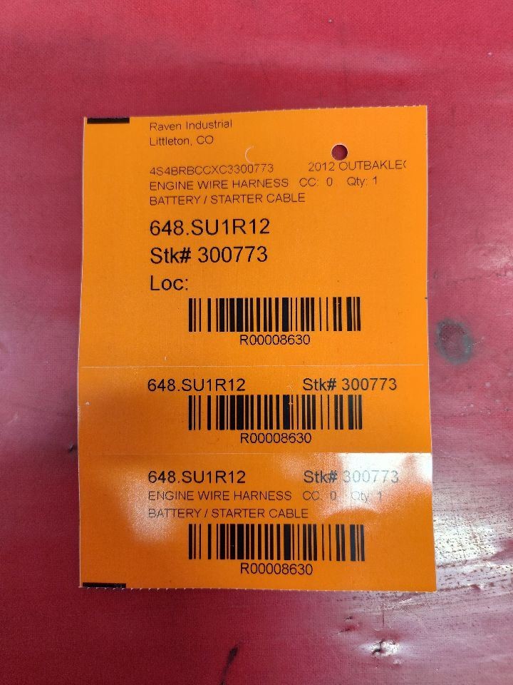 2010-2014 Subaru Outback Legacy AUTO TRANS Battery Cable Starter Wiring Harness