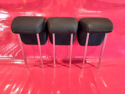 2007 2008 2009 Suzuki SX4 Rear Headrest Set of Three Black Cloth