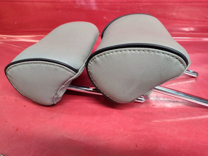 2015 2016 Hyundai Sonata SPORT Rear Headrest Set Grey Leather w/ Black Trim