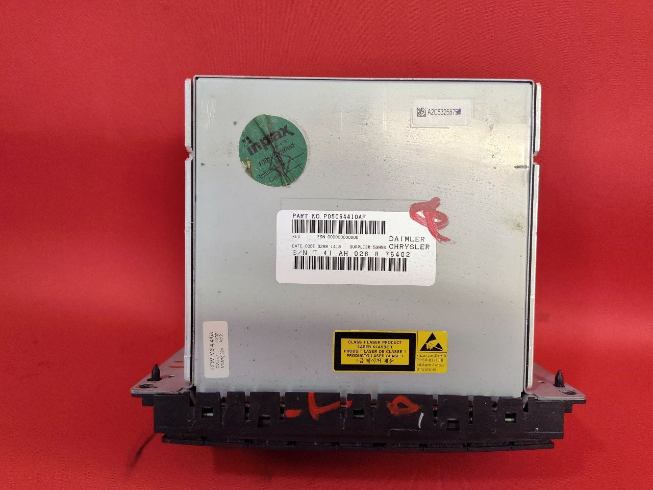 2007-2009 Dodge Chrysler Jeep Radio Stereo Head Unit Single Disc MP3 Player