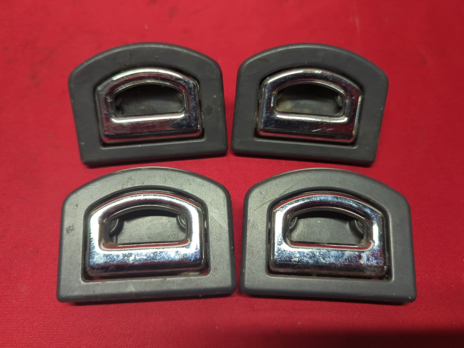 1998 - 2010 Audi REAR Cargo Trunk Tie Down Hook Set Black Trim 1J0-864-203-C-UH8