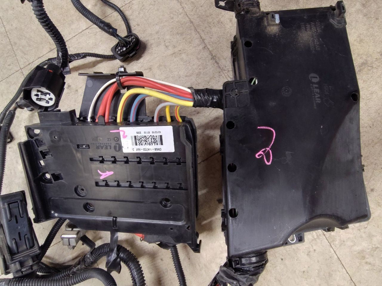 2012 2013 Ford Focus EV Electric Drive Motor Wiring Harness w/ HID Headlamps