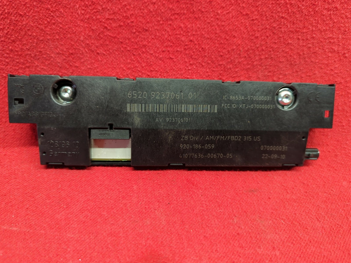 2010 - 2017 BMW 5 Series GT Antenna Amplifier Diversity 65-20-9-276-013