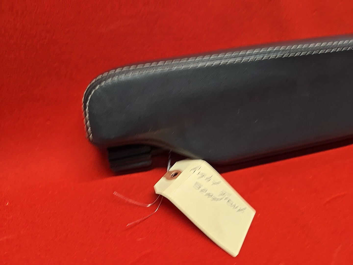 2010 - 2013 Range Rover Sport RIGHT PASSENGER Seat Armrest Black w/ White Stitch