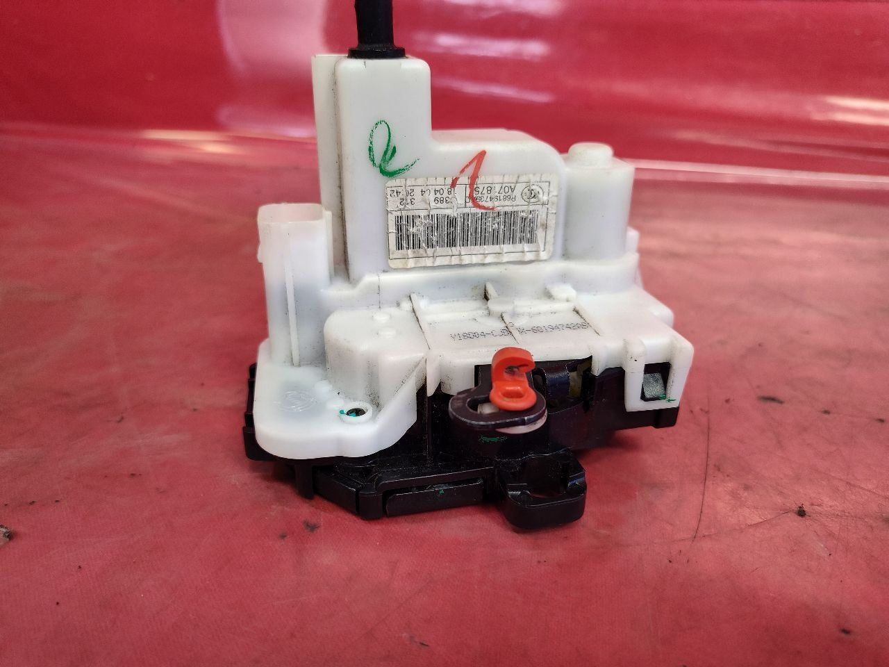 2012-2019 Fiat 500 FRONT RIGHT PASSENGER Door Latch Lock Actuator w/ Cable 67k