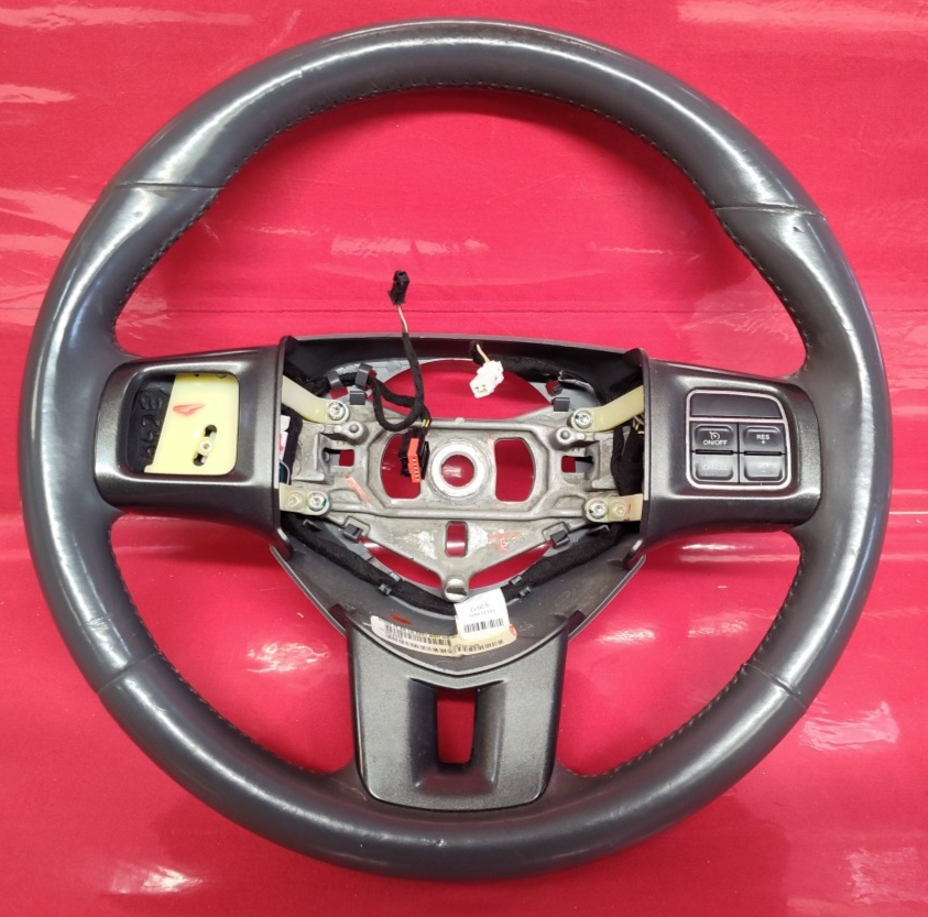 2013 Dodge Dart Driver Steering Wheel Gray with Cruise Control w/o Phone Buttons
