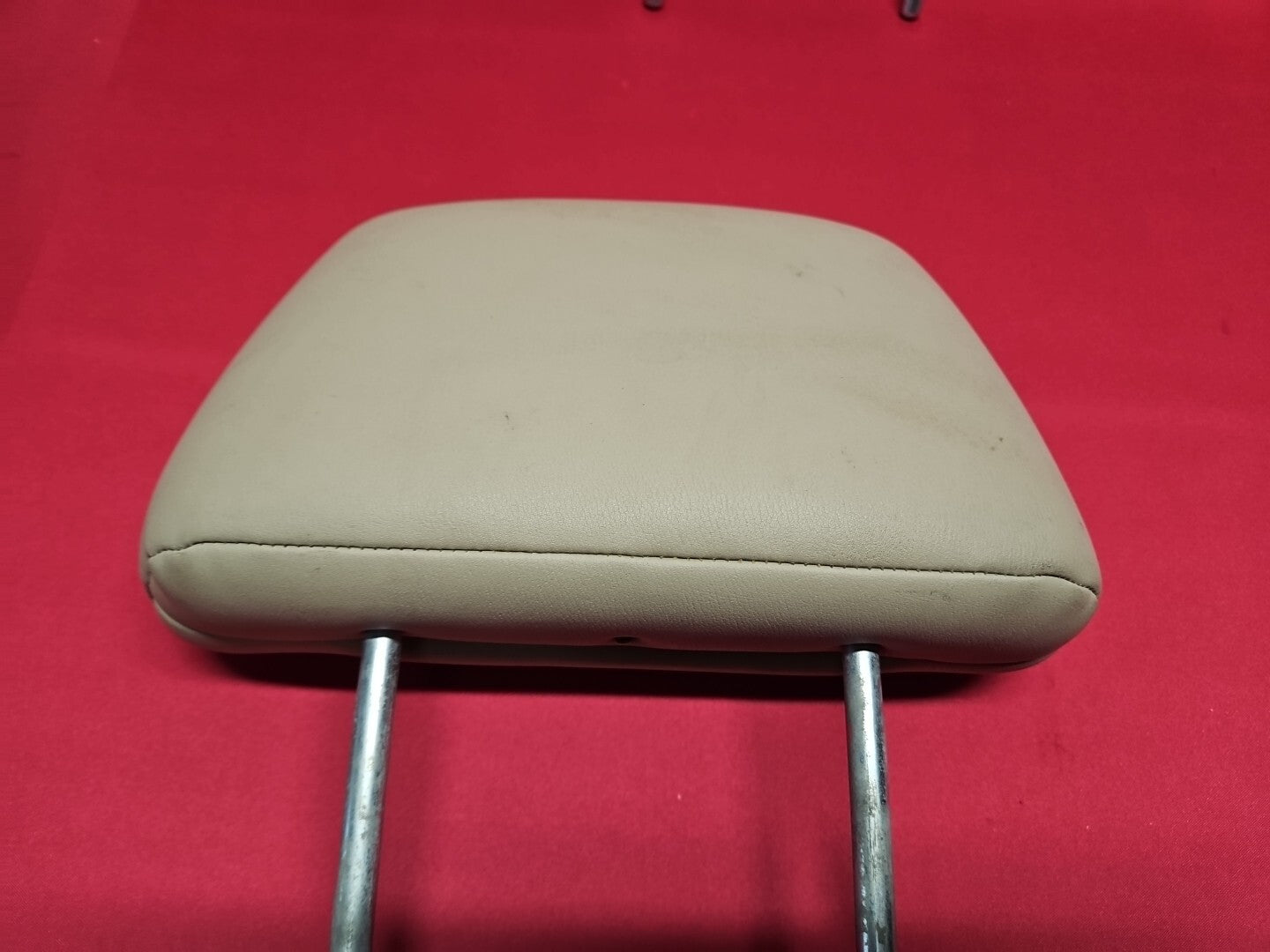 2001 - 2006 Mitsubishi Montero Limited REAR Headrest SET OF TWO Beige Leather