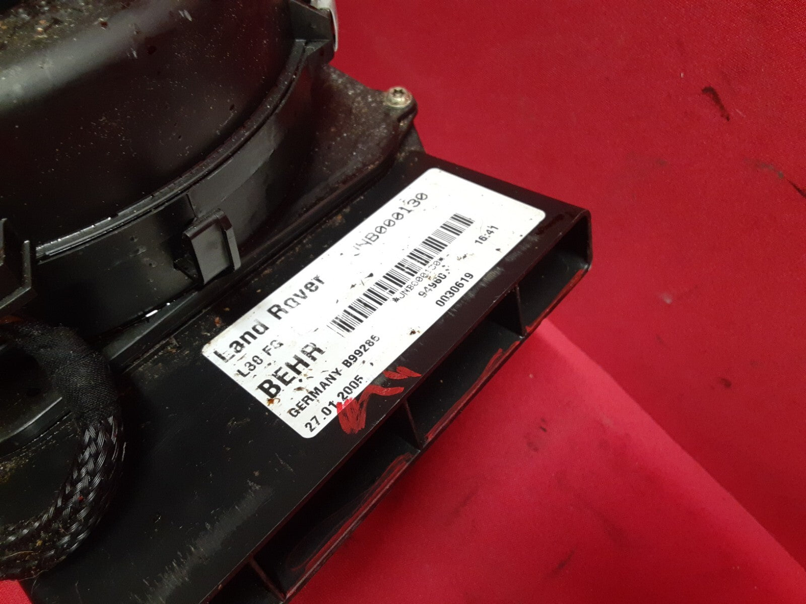 2003 - 2010 Land Rover Range Rover HSE HVAC Rear Blower Motor JNB000130