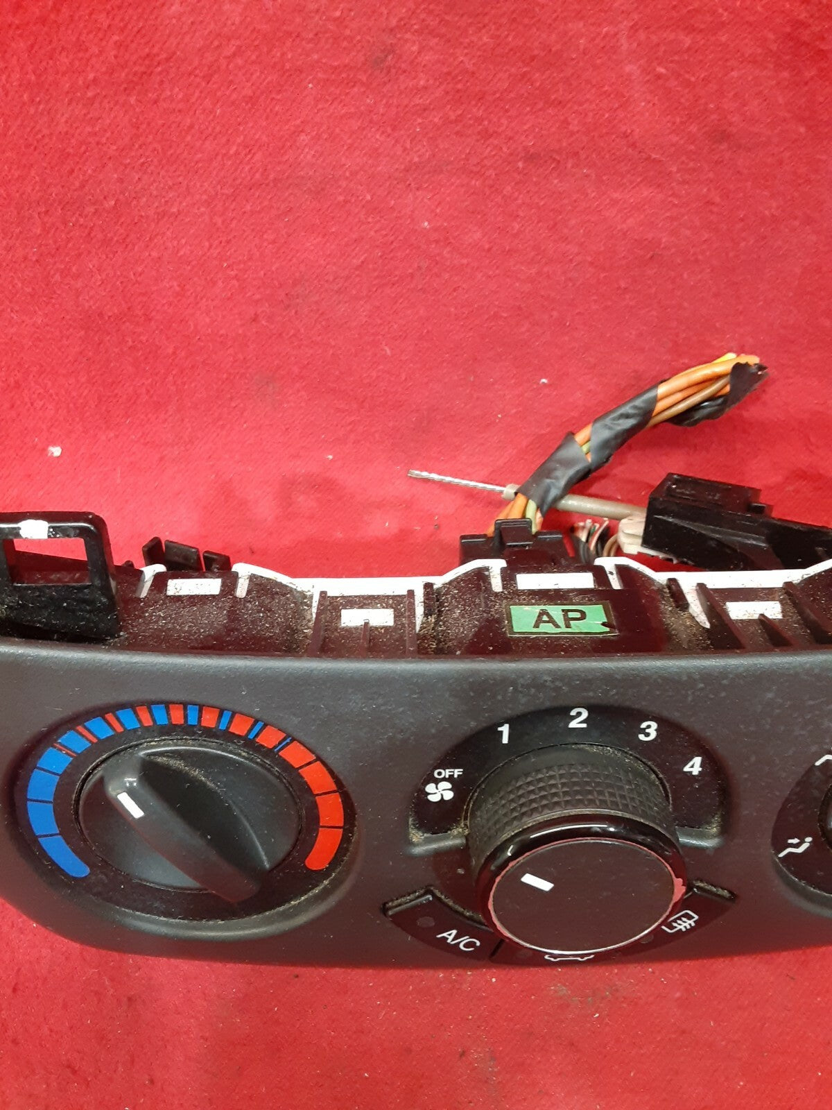 Chevrolet Chevy Aveo Climate Control Hazard 4 Way Button Knob Bezel
