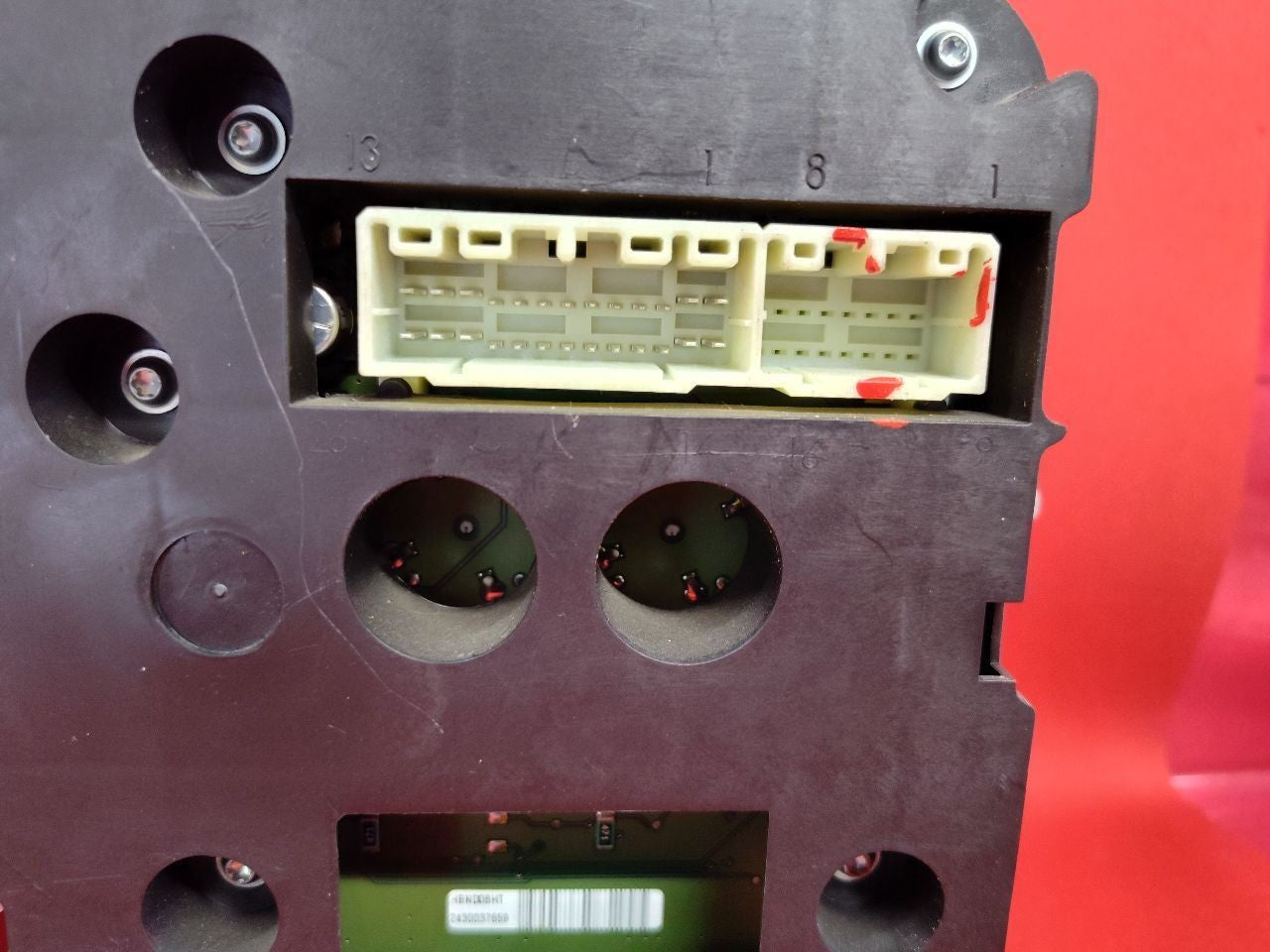 2008 Dodge Durango Speedometer Instrument Cluster MPH Black Backing Bezel