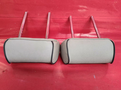 2015 2016 Hyundai Sonata SPORT Rear Headrest Set Grey Leather w/ Black Trim