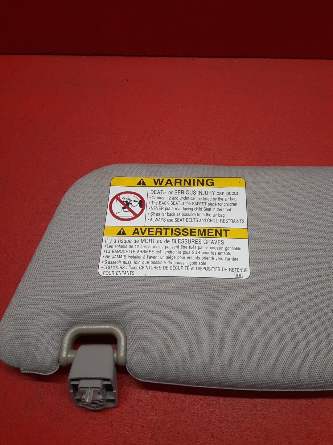 2003 2004 2005 Subaru Forester Front Right Pass. Sun Visor 92011SA202NE
